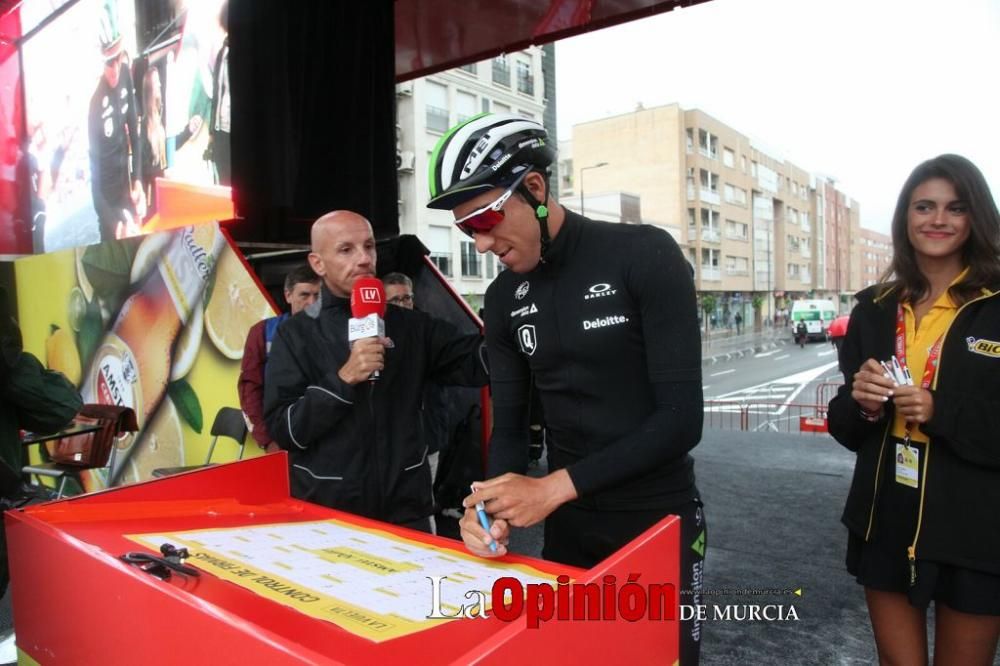 Salida de la Vuelta Ciclista a España desde Lorca