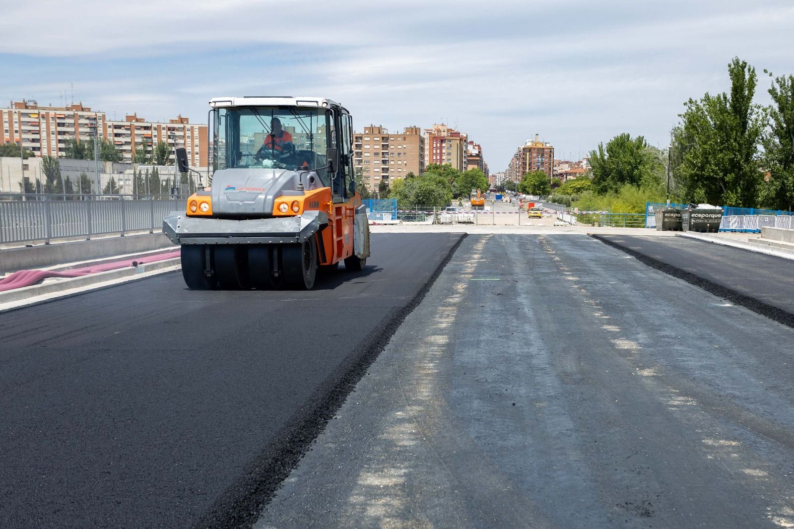 Obras en la avenida Tenor Fleta