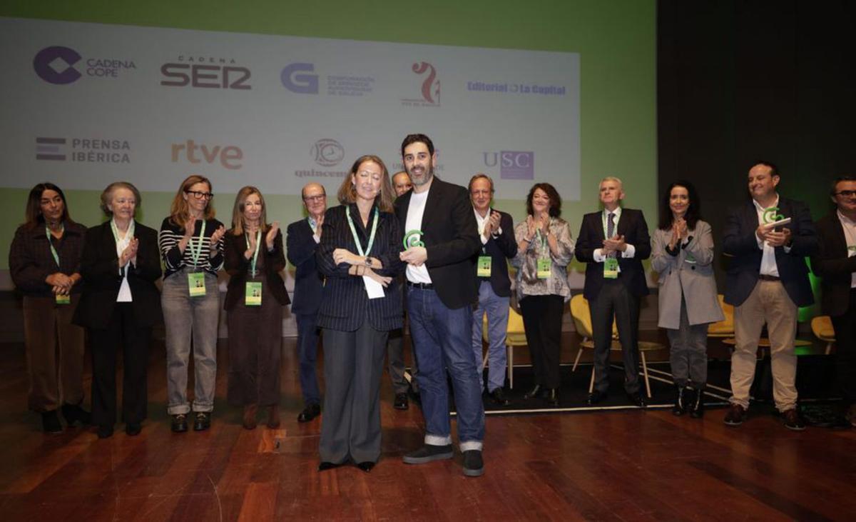 El director de LA OPINIÓN,  Daniel Domínguez, durante el acto.