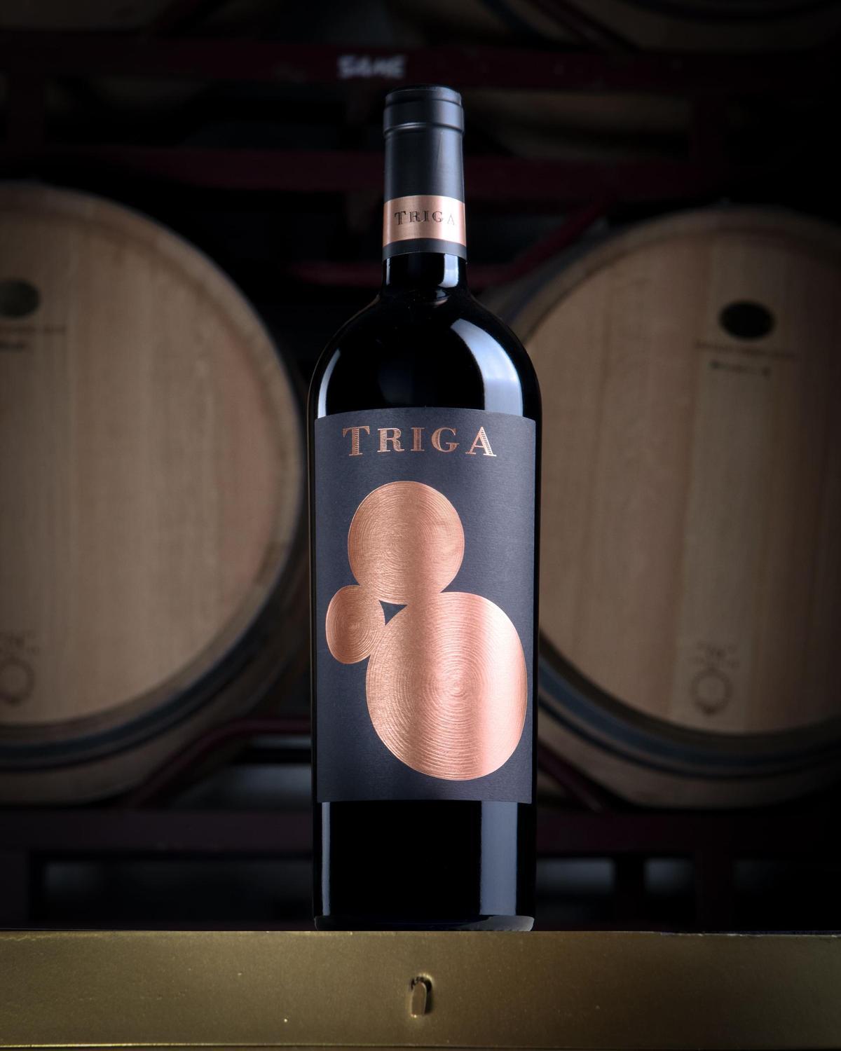 Una botella de Triga Tinto, que participará en la cita internacional