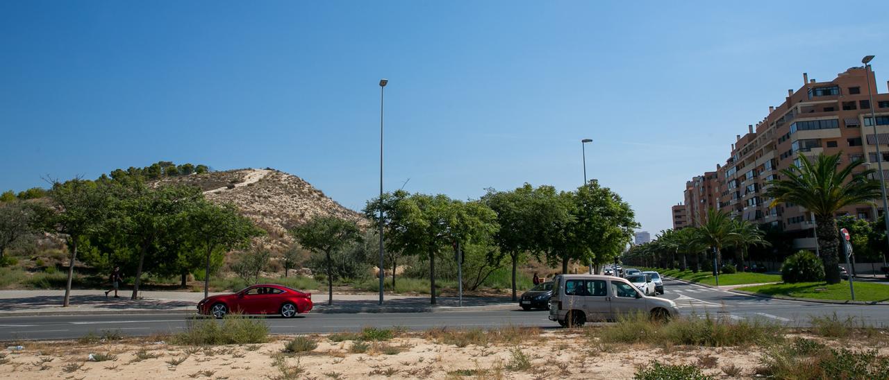 Futuro parque de perros, urbanización PAU 1, Alicante.