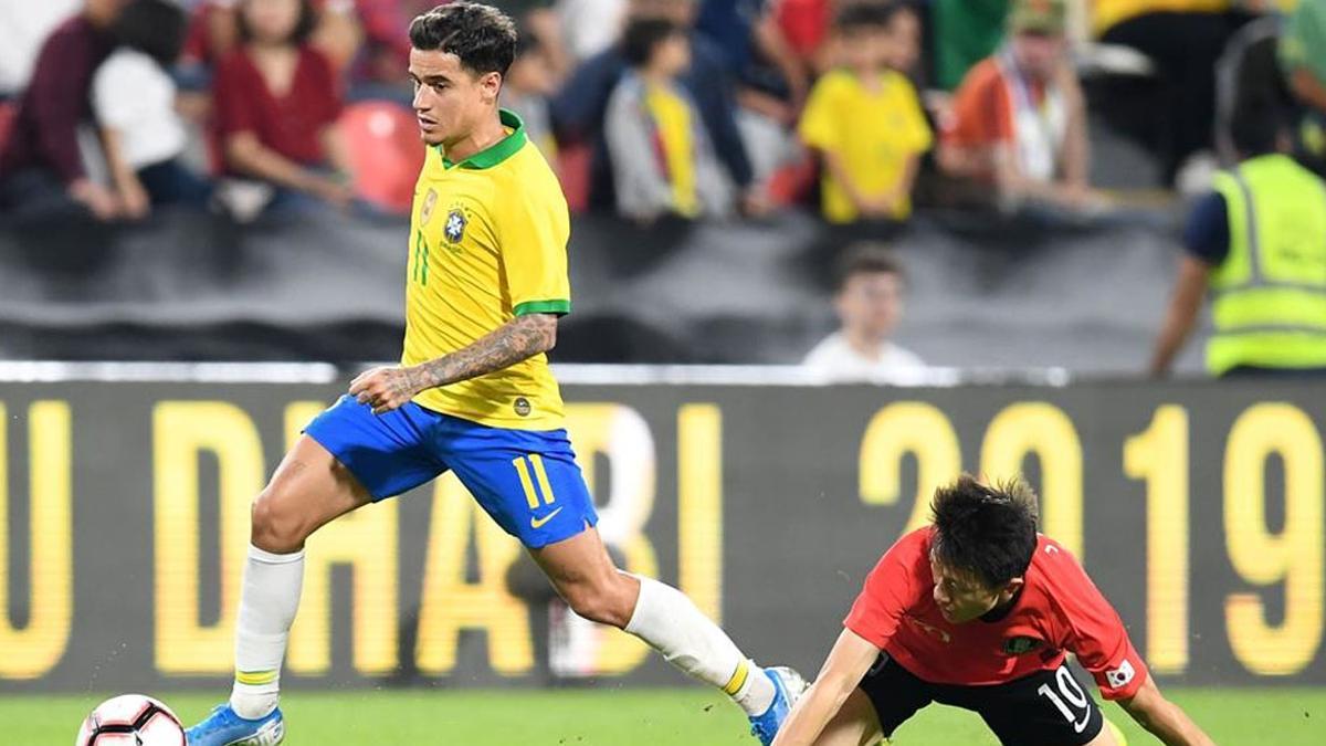 Coutinho celebra su 'reestreno' en Champions con el Barça con gol