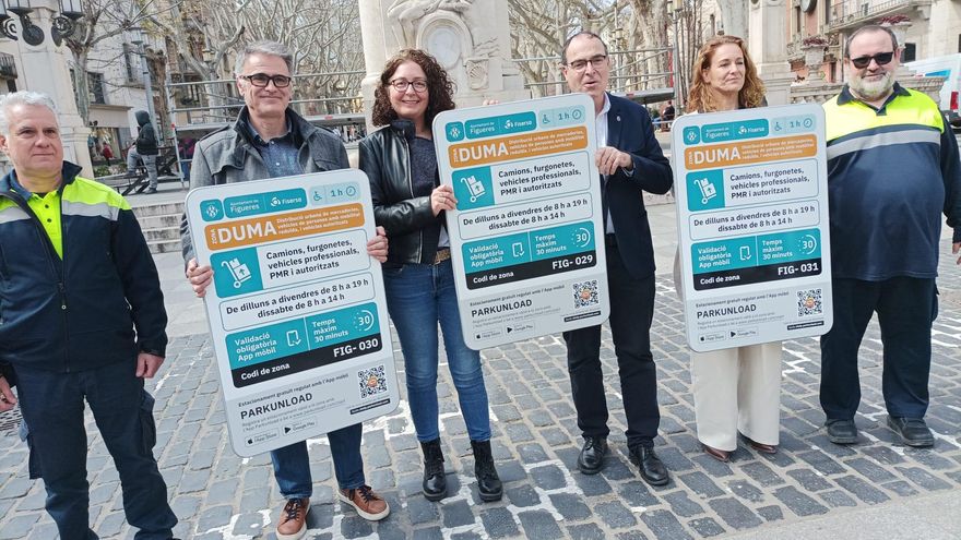 Figueres impulsa el control telemàtic de les zones de càrrega i descàrrega amb una app mòbil