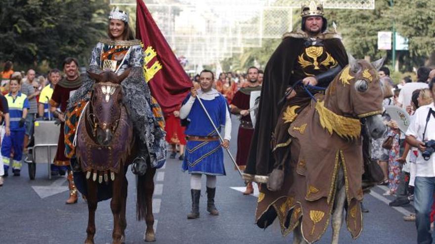 Un instante de la Cabalgata Histórica, celebrada por primera vez el pasado año.