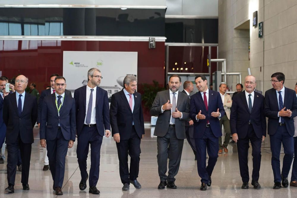Visita del ministro Ábalos al Aeropuerto de Málaga