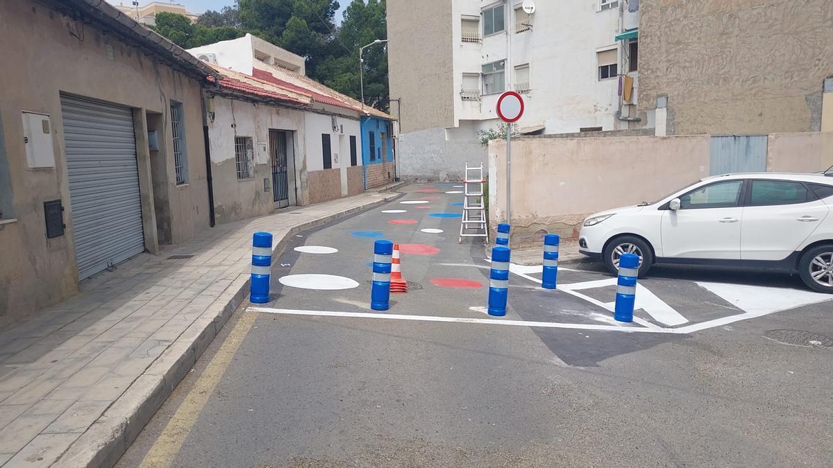 Una peatonalización en San Gabriel para mejorar la seguridad de los escolares de Alicante