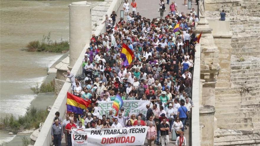La Marcha de la Dignidad convoca a unas 400 personas en Córdoba
