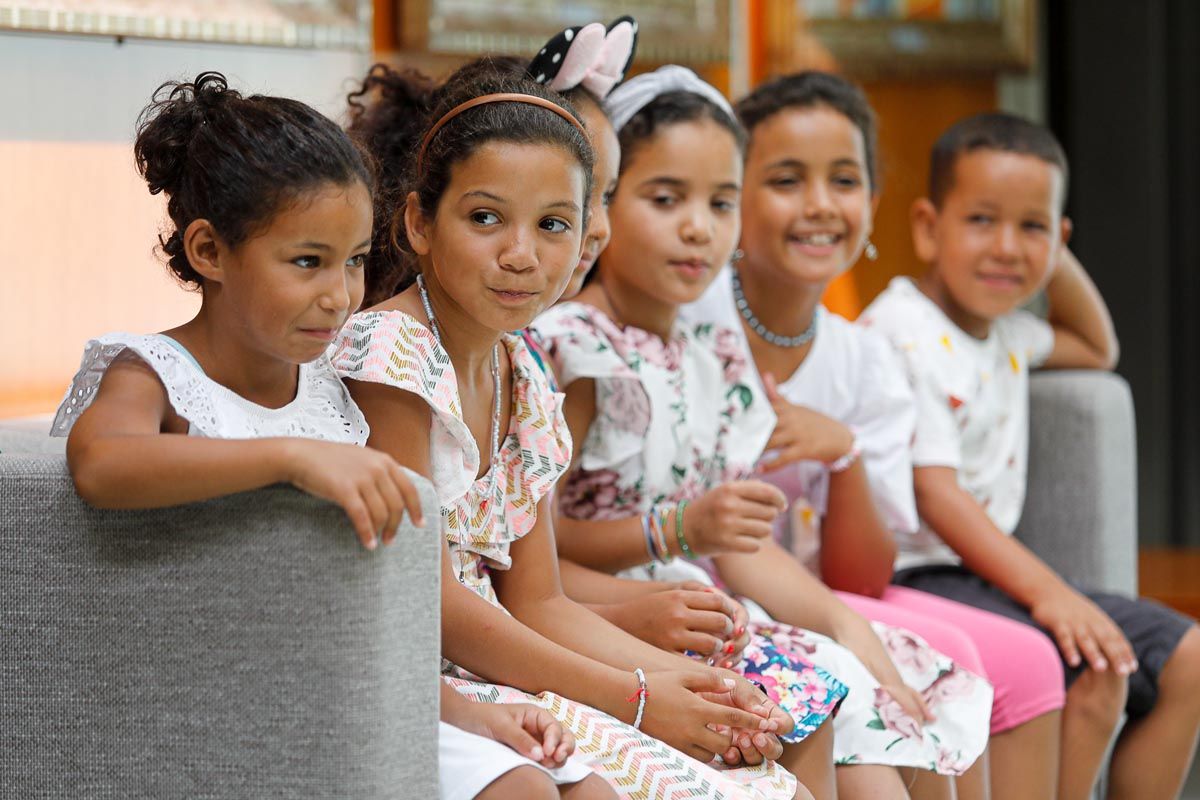 Recepción de niños saharauis en el Consell de Ibiza