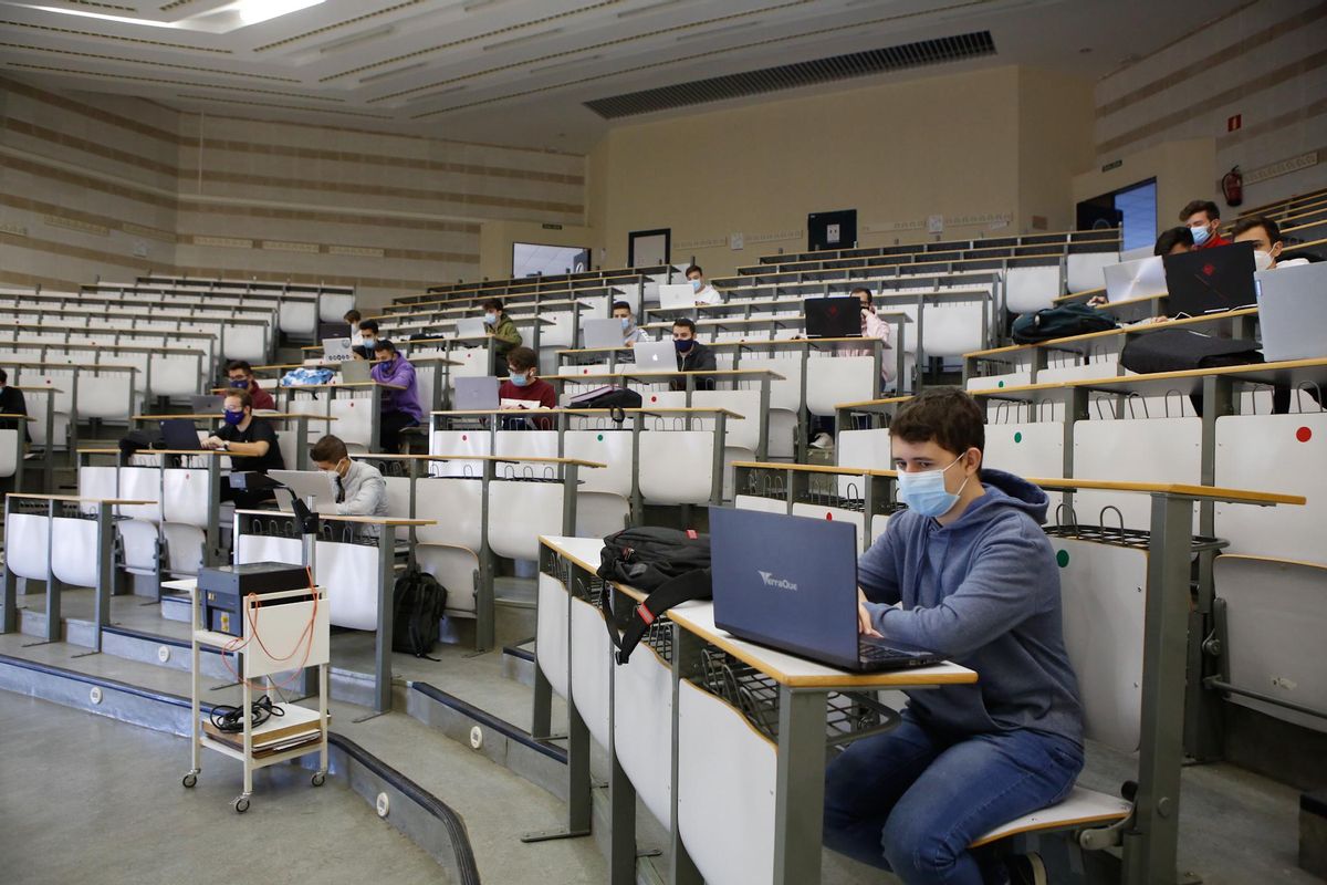 Clases en el aulario de Rabanales de la Universidad de Córdoba.