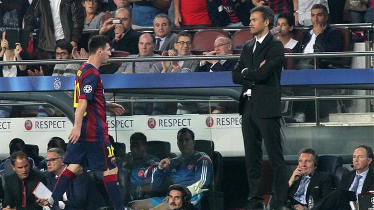 La relación entre Messi y Luis Enrique es cada vez más complicada