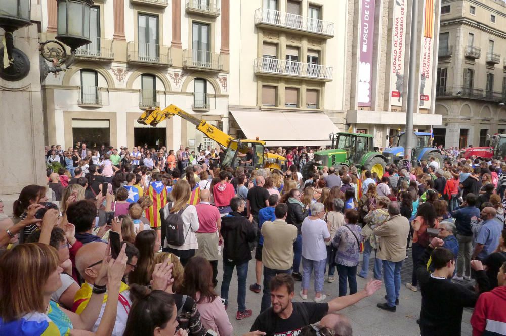 Tractorada i concentració a Figueres