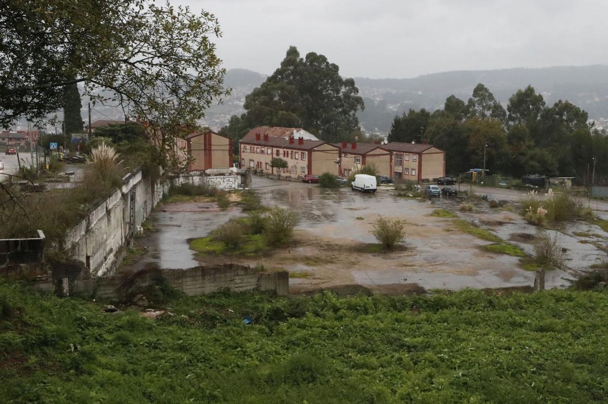 Los terrenos del monte vecinal de Gorxal que ocuparon las empresas demandadas.