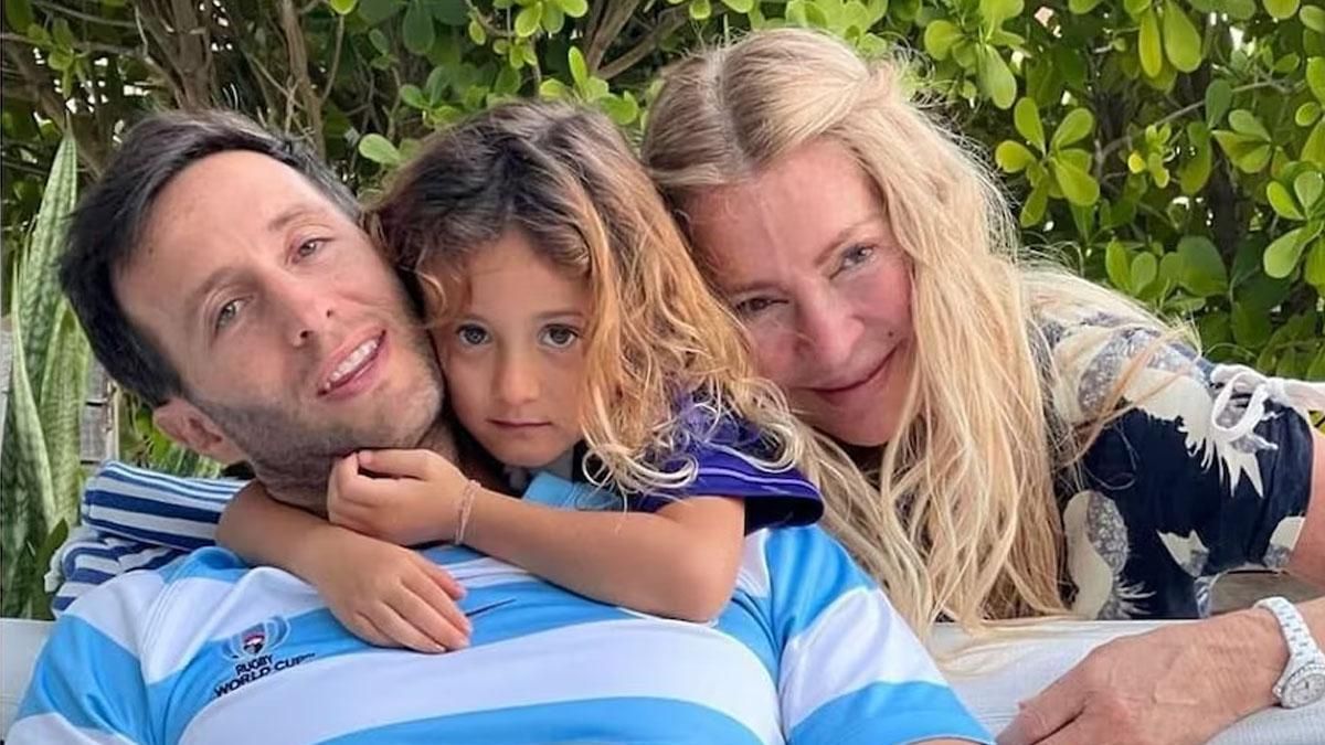 Cris Morena junto a su hijo Tomás Yankelevich y su nieta Mila Yankelevich