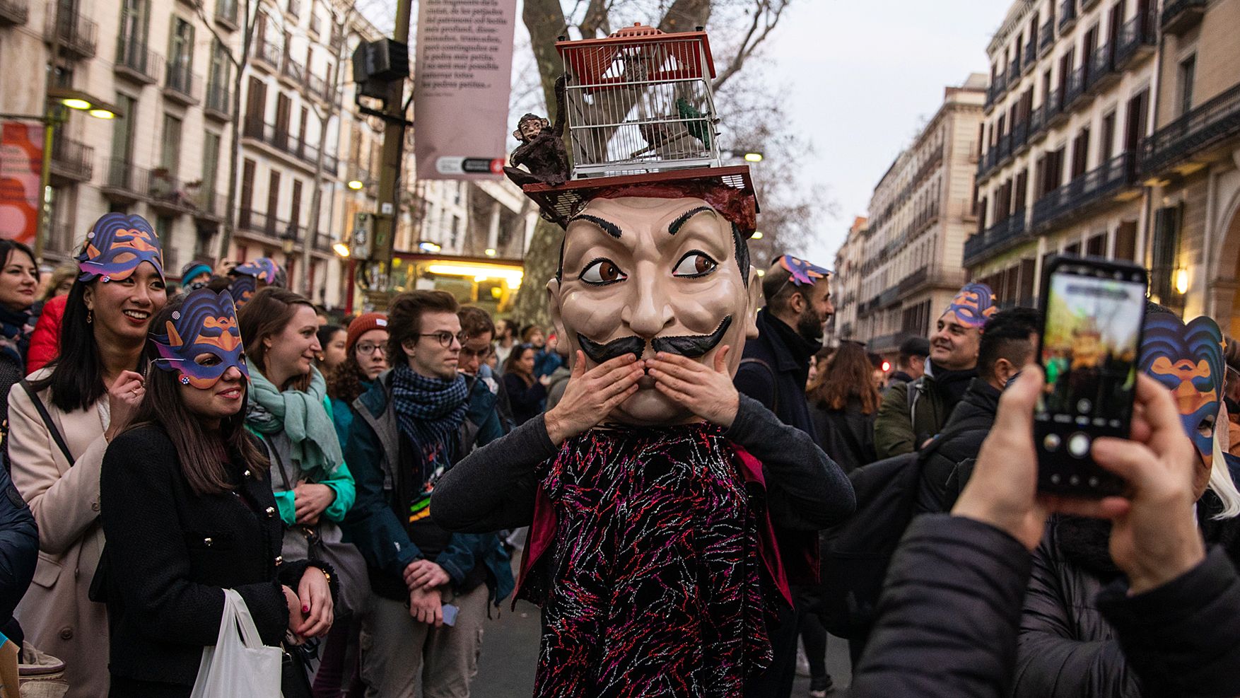 Rua de Carnaval en Barcelona