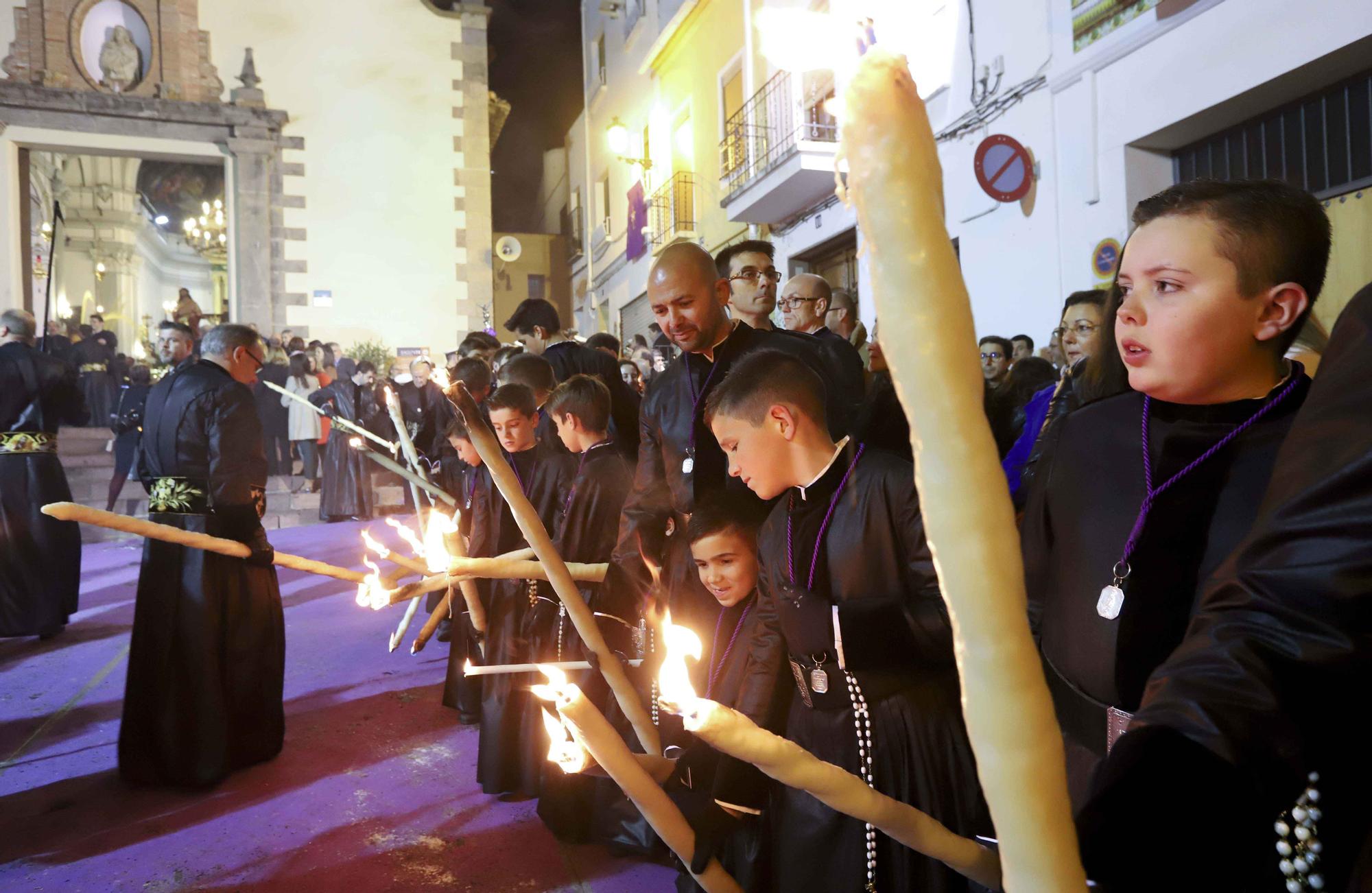 Así fue la última Procesión del Silencio de la Semana Santa de Sagunt.