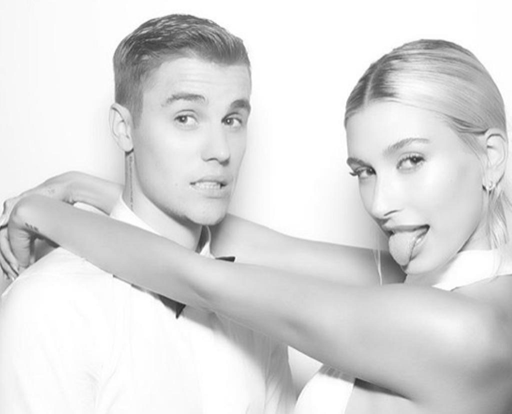 Hailey Baldwin y Justin Bieber el día de su boda