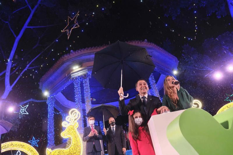 Encendido de la iluminación de Navidad en Santa Cruz de Tenerife