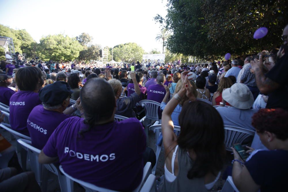 La coalición 'A la valenciana' ha celebrado este acto de campaña en el Parque Lo Morant