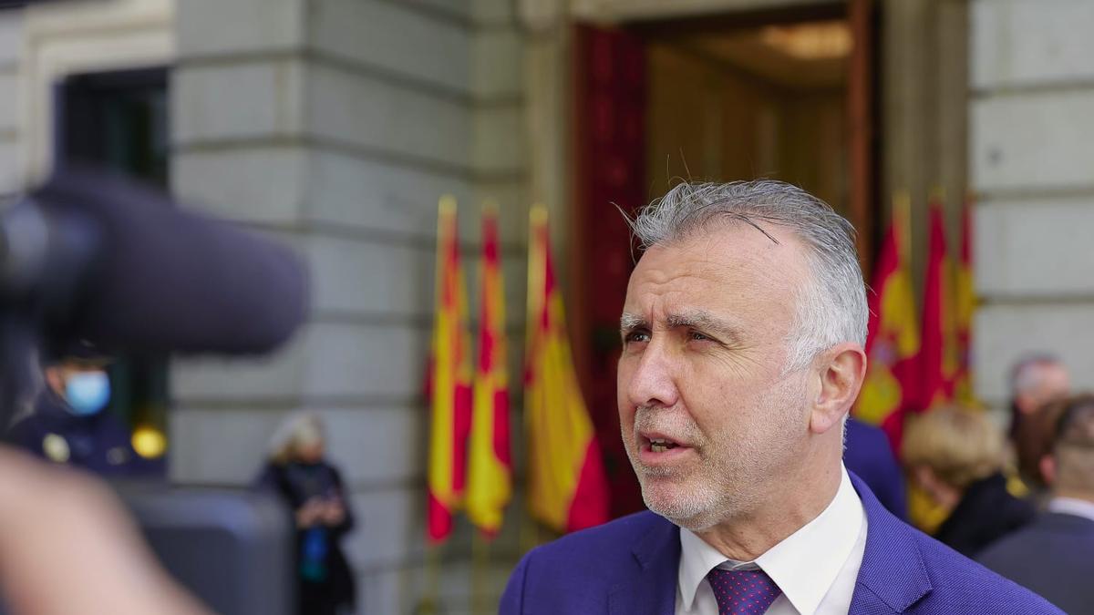 Ángel Víctor Torres en el acto de celebración del Día de la Constitución en Madrid