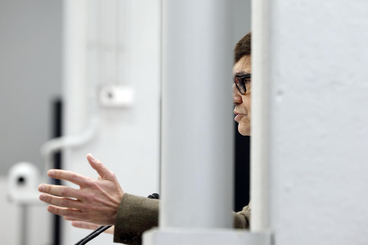 El president de la Generalitat, Salvador Illa, en su discurso ante el consejo nacional del PSC.
