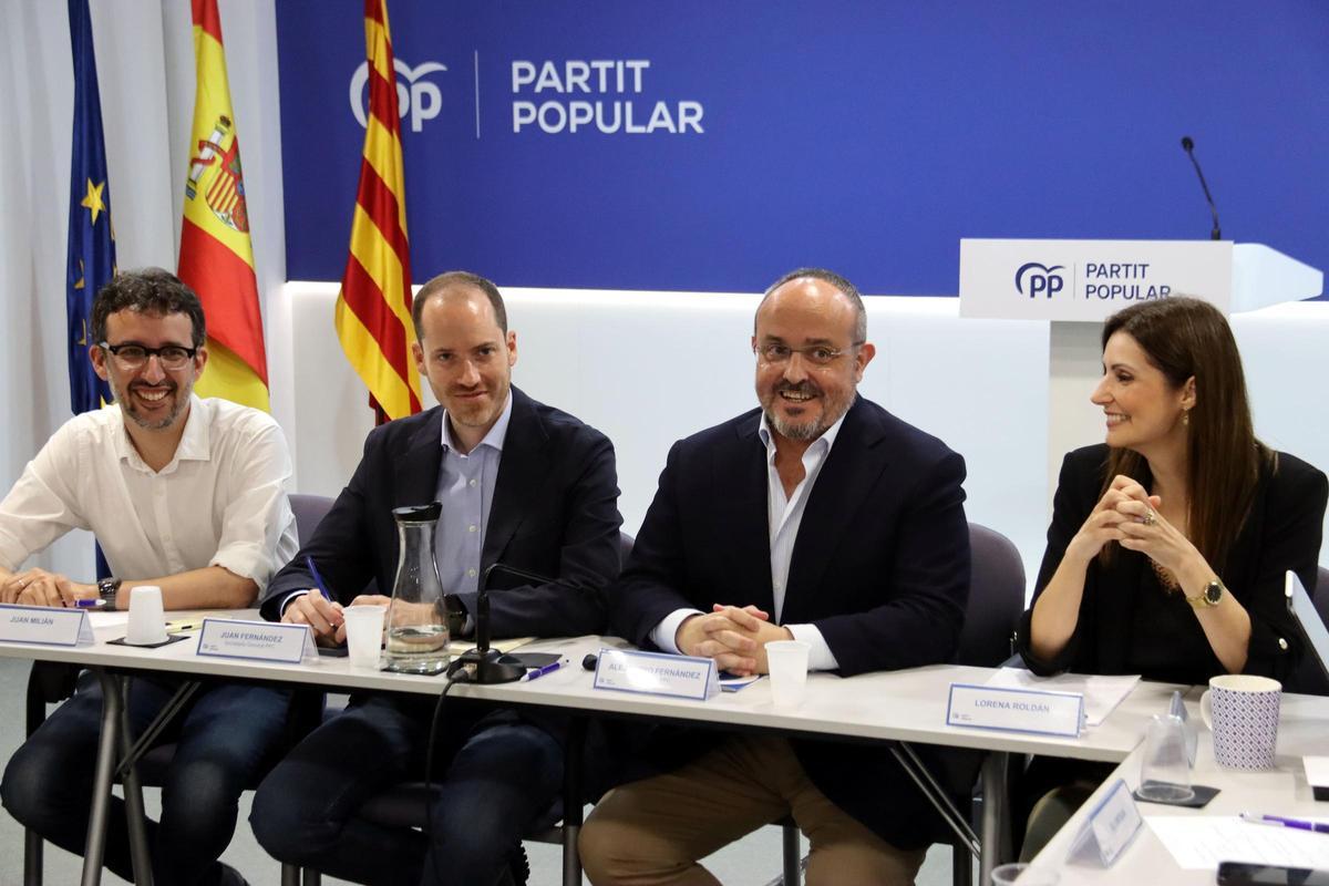 El comité de dirección del PP en su primera reunión tras el congreso popular del 27 de junio.