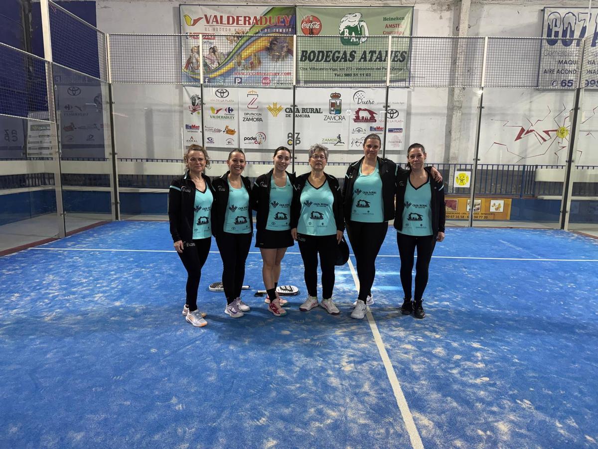 Equipo de cuarta categoría de Pádel Duero en la Liga PádelCyL