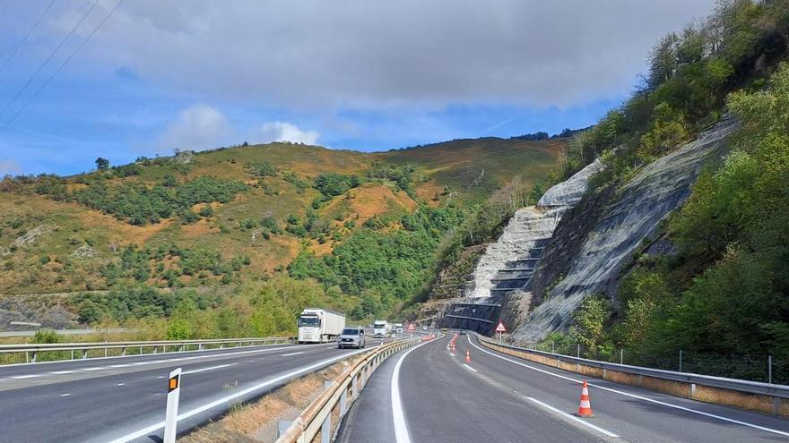 EN IMÁGENES: Así se circula por el Huerna tras la reparación total del "argayón"
