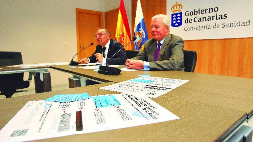 José Manuel Baltar y Abraham Cárdenes, ayer en la presentación.