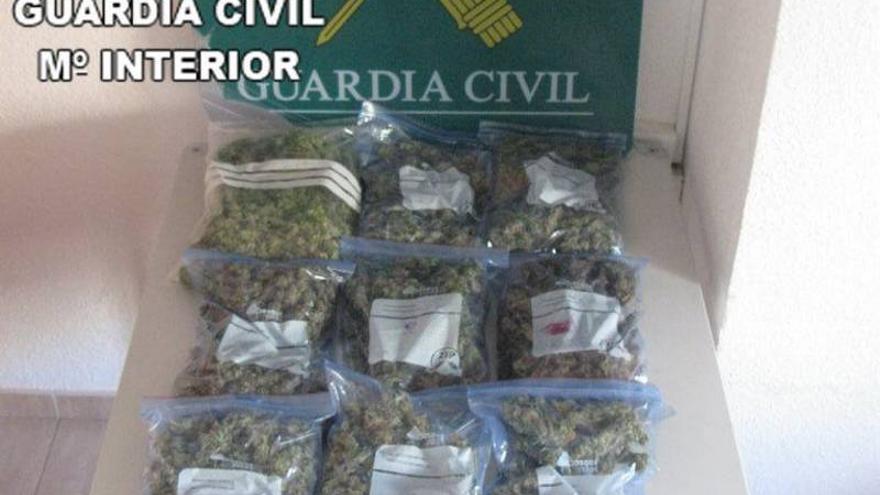 Sorprendido en Benicarló con más de 1.000 gramos de marihuana