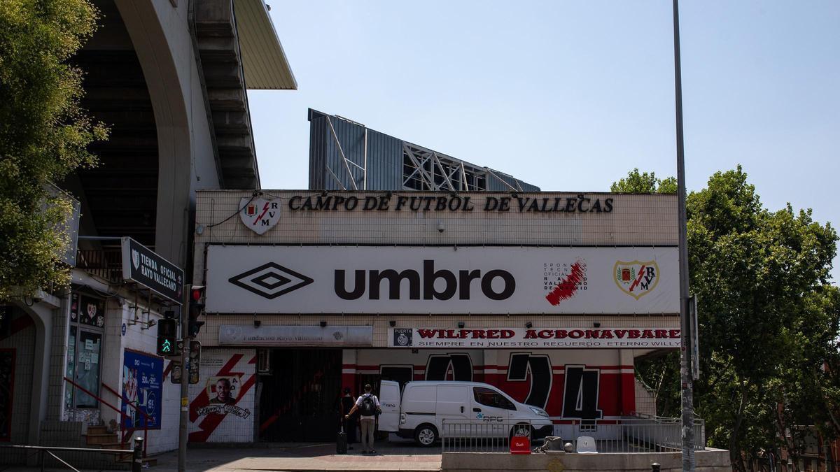 El Estadio de Vallecas del Rayo después de que la Comunidad de Madrid retirase la concesión al club.
