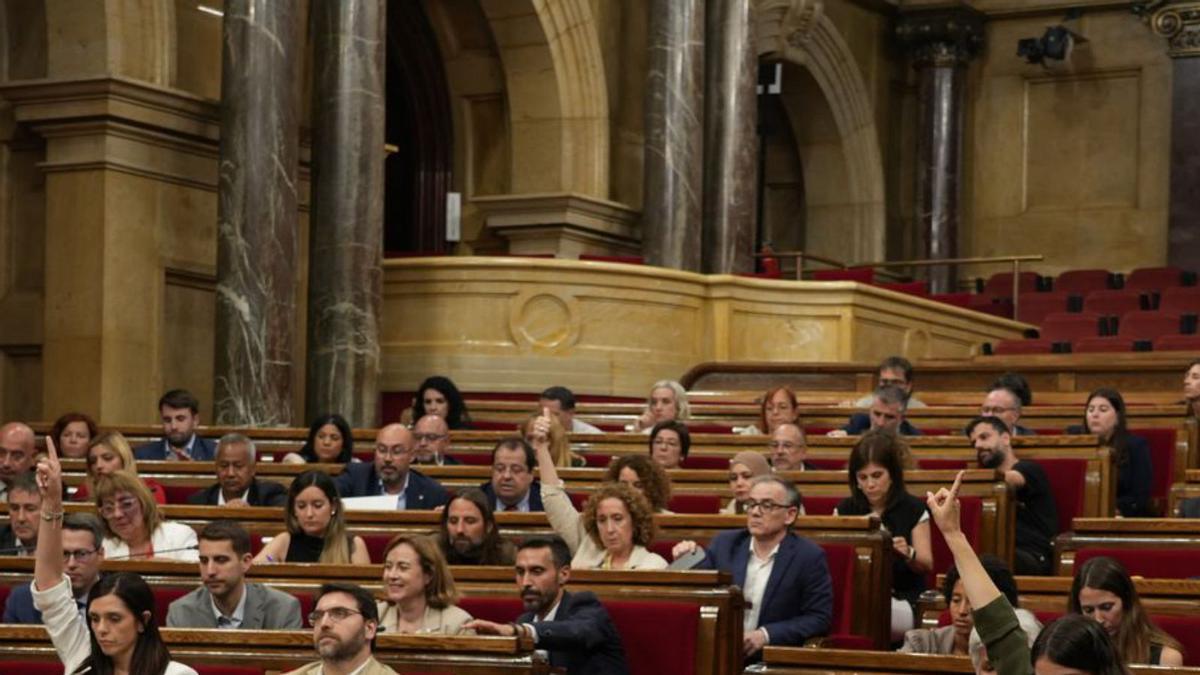 Ple del Parlament, ahir. | ACN