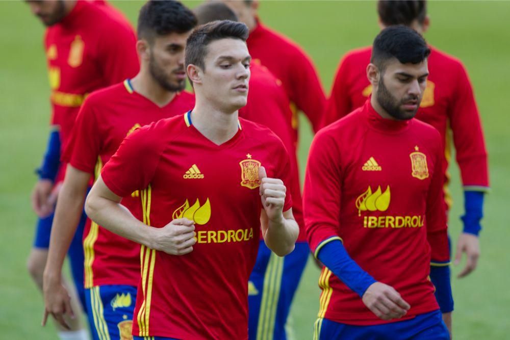 Entrenamiento de la Selección Sub-21 en Murcia