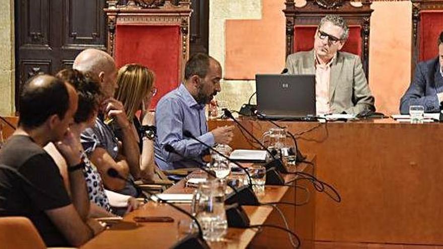 Imatge del primer ple municipal de l&#039;Ajuntament de Manresa