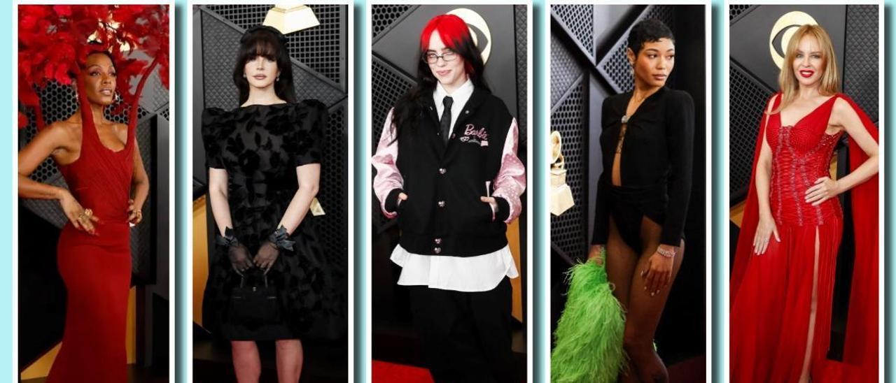 Dawn Richard, Lana del Rey, Billie Eilish, Coi Leray y Kylie Minogue, premio a las peores vestidas de los Grammy 2024.