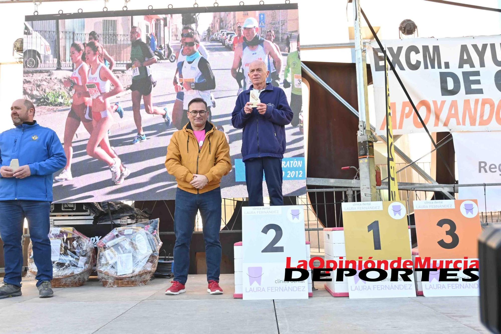 FOTOS: Podio de la Media maratón de Cieza