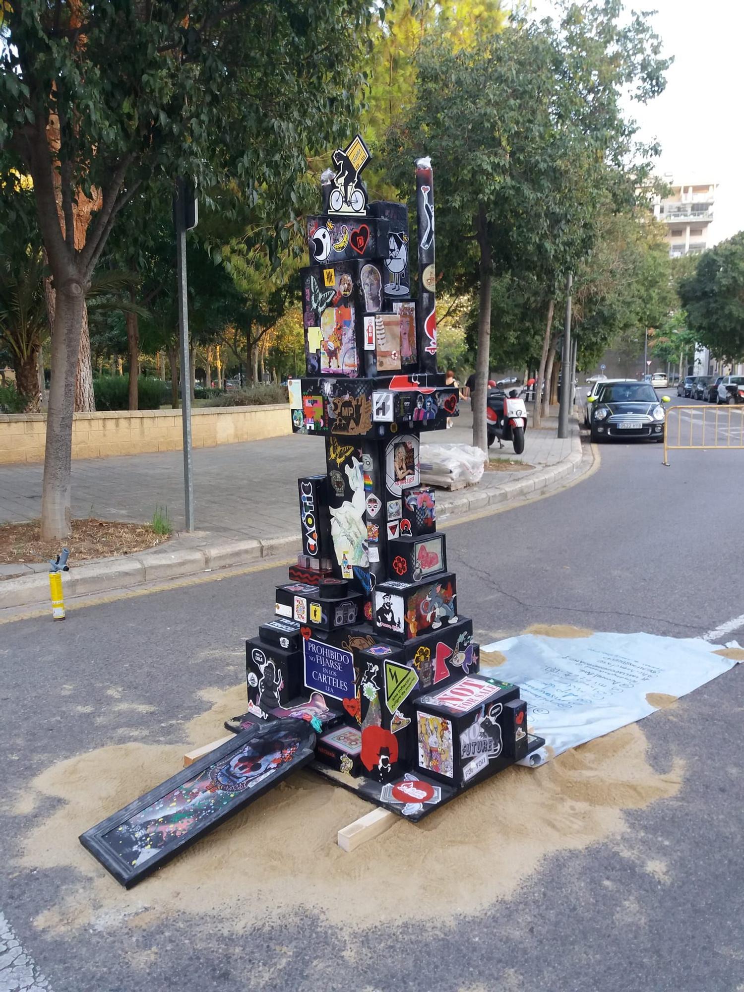 Así ardió la "Falla Silvestre" en la demarcación de Maestro Rodrigo