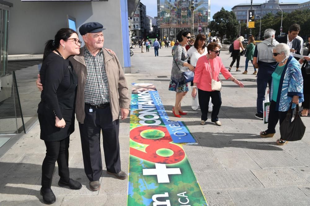 Mural por el Día del Mayor en Afundación