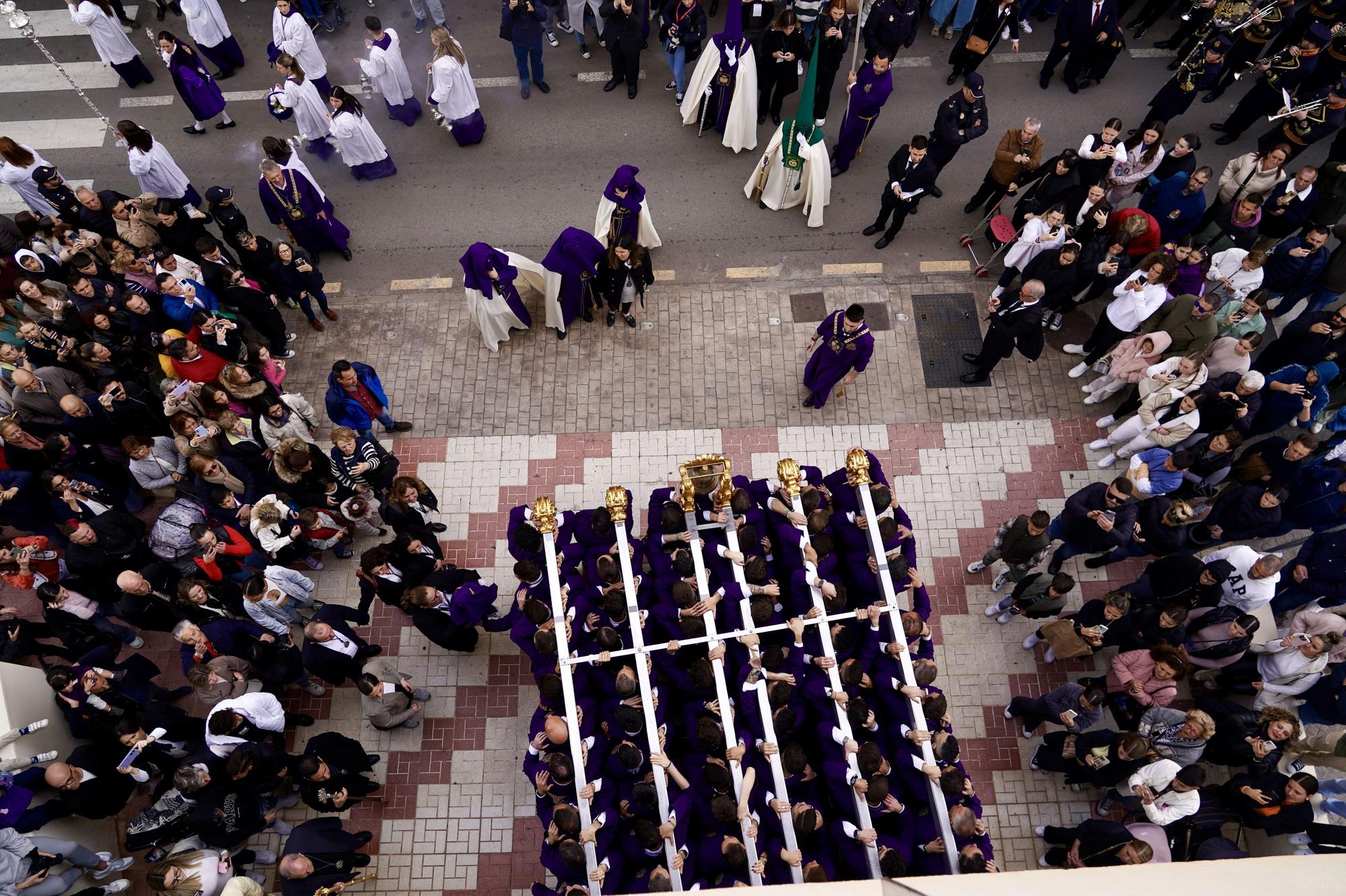 Salida procesional de la Cofradía de Nueva Esperanza, en el Martes Santo de 2024.