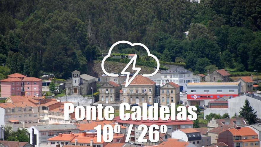 El tiempo en Ponte Caldelas: previsión meteorológica para hoy, jueves 9 de abril