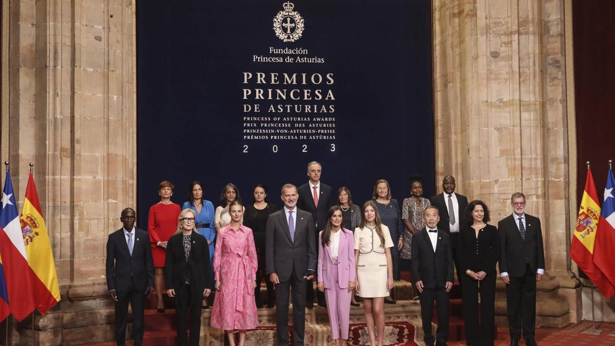 Recepción a los premiados en la pasada edición de los Premios &quot;Princesa&quot;.