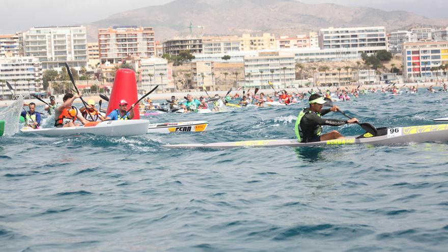 Primera jornada de la Eurochallenge de kayak de mar en La Vila
