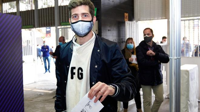 Sergi Roberto, en el momento de la votación