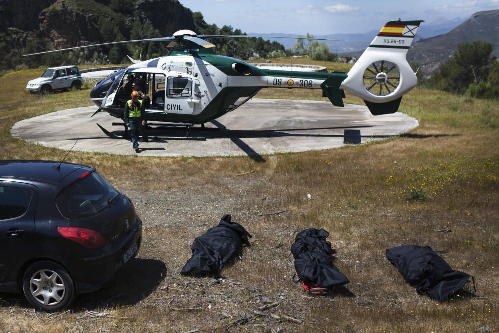 Tres alemanes mueren al estrellarse un avión ligero que salió de Mutxamel