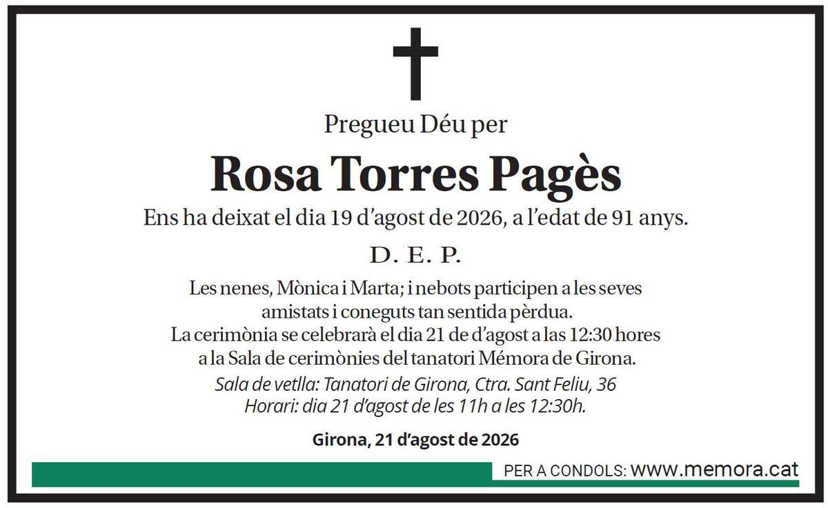 Rosa Torres Pagès.