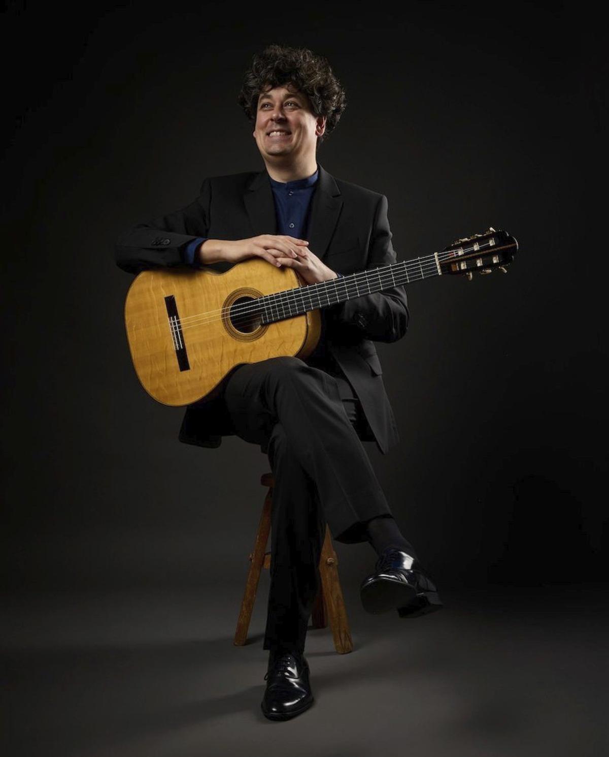 Samuel Diz, guitarrista tudense y director de Música no Claustro. | XOSÉ DURÁN