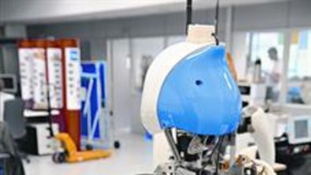 El robot Tibi, desarrollado en el Instituto de Robótica del CSIC.