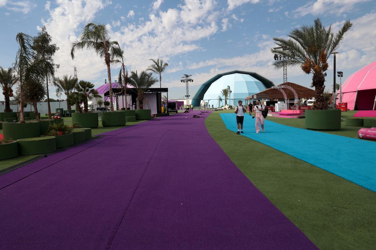 Macondo Park, la ciudad planteada por Shakira en el Ibedrola Music de Madrid para su histórica residencia en el país como final de su gira 'Las Mujeres Ya No Lloran'.