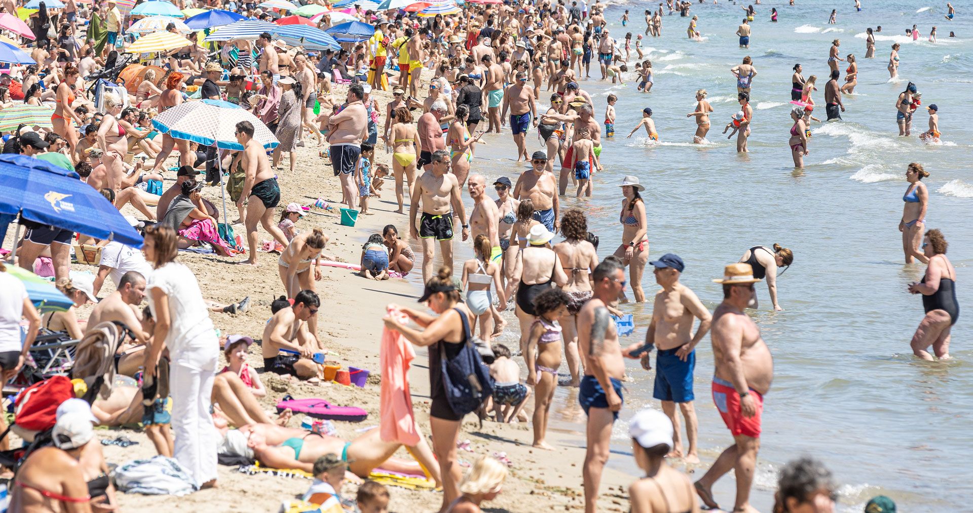 Playas llenas el primero de mayo