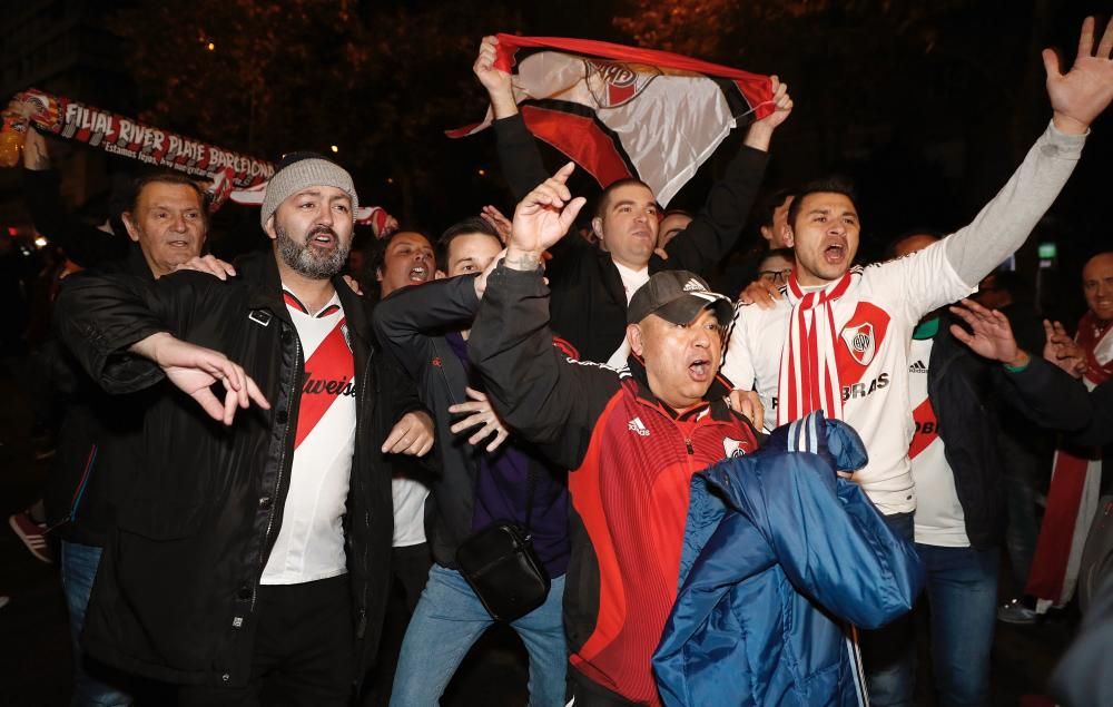 La afición de River celebra su victoria