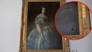 Se ensañan con cuadros de la Diputación  de Zamora propiedad del Museo del Prado y los agujerean